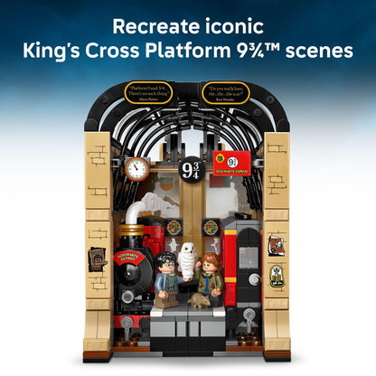 LEGO Harry Potter Book Nook: Hogwarts Express Building Set - Bedroom Shelf Decor for Boys, Girls, & Fans, Ages 10+ - Collectible Harry & Ron Minifigures - Birthday Gift Idea - 76450
