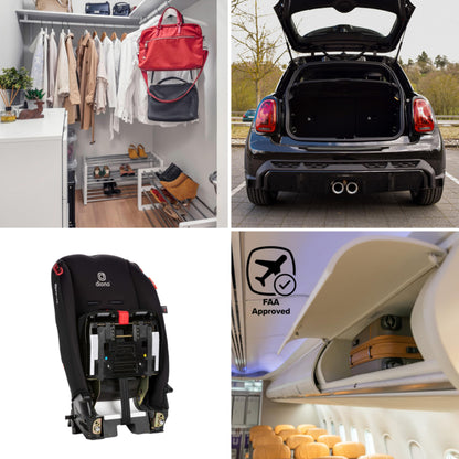 Diono Radian 3R, 3-in-1 Convertible Car Seat, Rear & Forward Facing, 10 Years 1 Car Seat, Slim Design Fits 3 Across, Jet Black 🍁 All In One Marketplace Canada