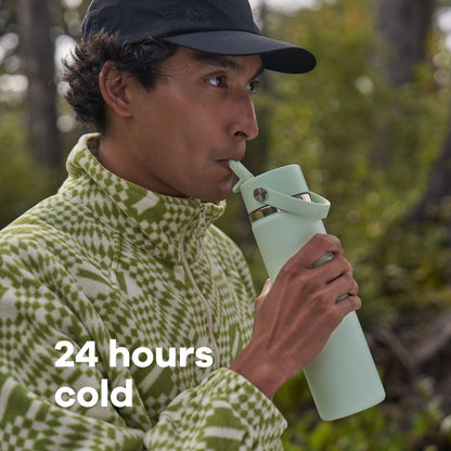 Hydro Flask 32 Oz Stainless Steel Wide Mouth Water Bottle with Leakproof Flex Straw Cap, Trillium 🍁 All In One Marketplace Canada