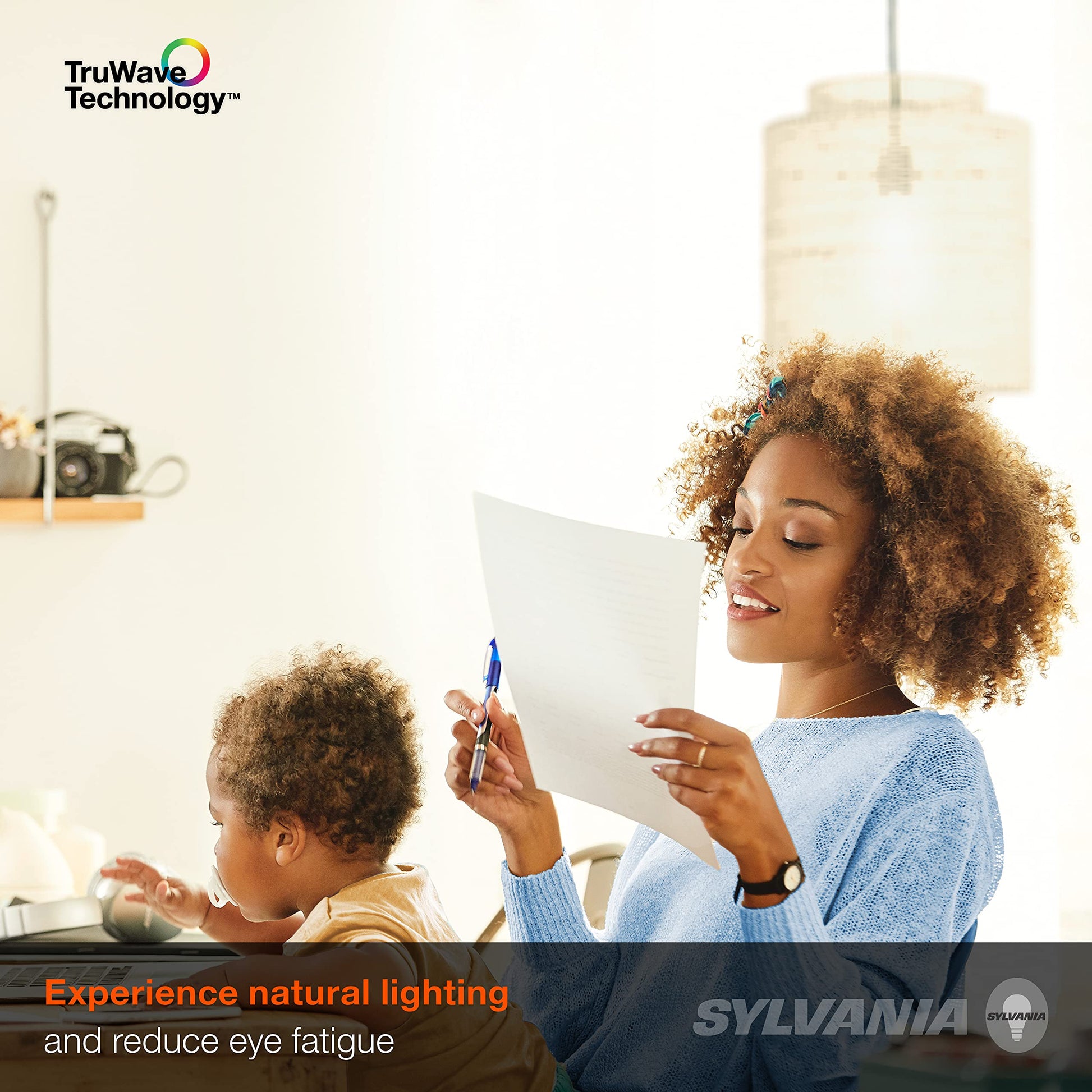 Sylvania LED TruWave Natural Series Light Bulb, 60W Equivalent, Efficient 8W A19, Medium Base, Dimmable, 800 Lumens, 2700K, Soft White, Clear - 6 Count (Pack of 1) (40806) LEDVANCE