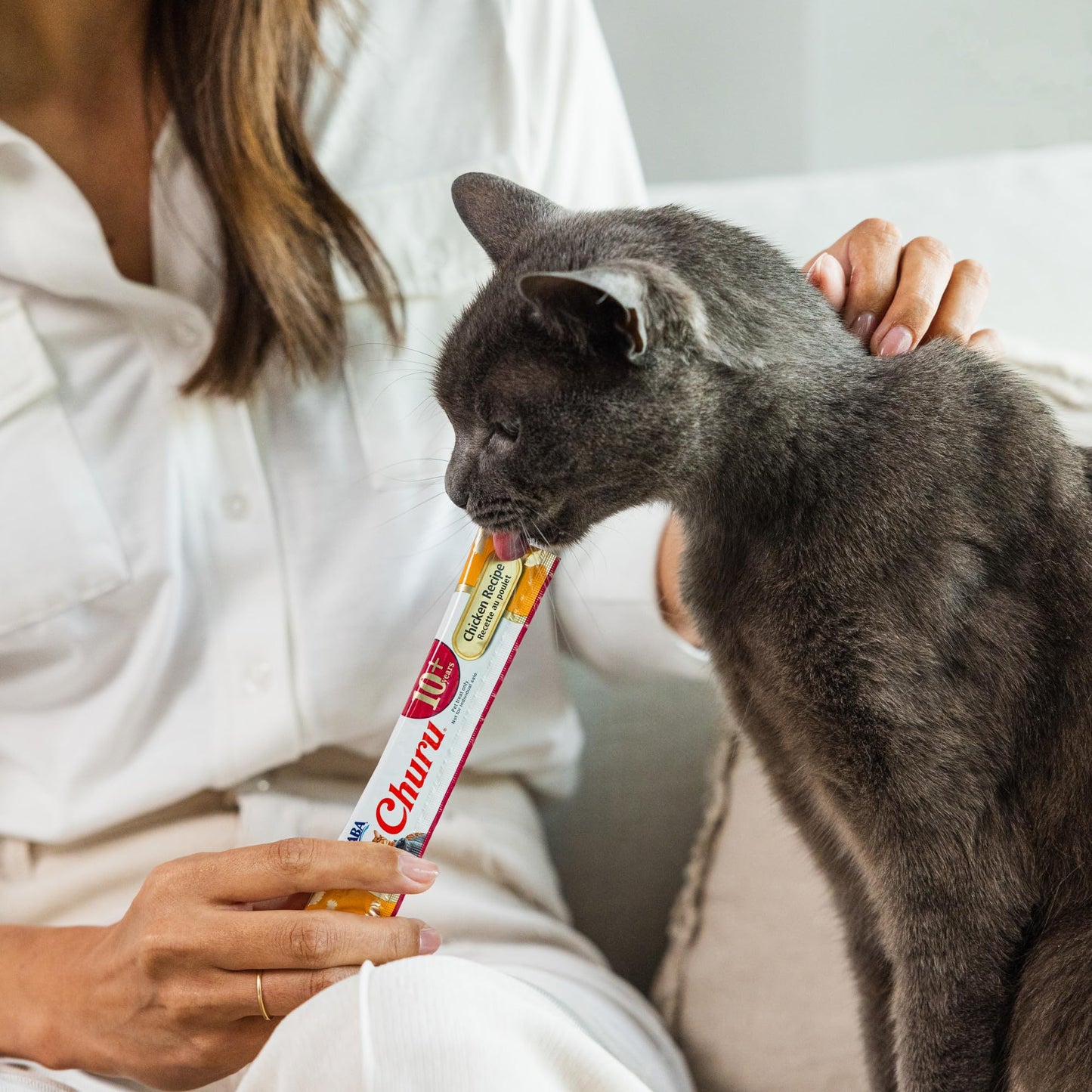 INABA Churu for Senior 10+, Creamy Lickable Cat Treats with Taurine, Vitamin E & C, 14 Grams Each, 40 Tubes, Tuna & Chicken Variety 🍁 All In One Marketplace Canada