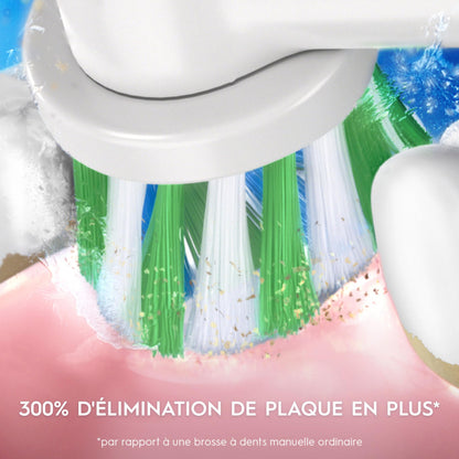 Oral-B Pro 500 + Electric Toothbrush with (1) Precision Clean Brush Head and (1) Sensitive Clean Brush Head, Rechargeable, Lilac 🍁 All In One Marketplace Canada