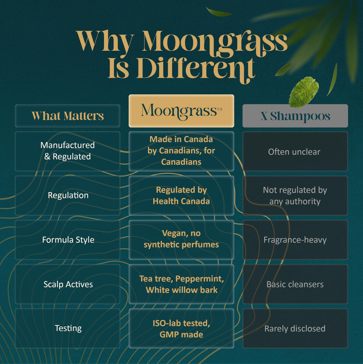 Moongrass Tea Tree Shampoo with Peppermint Oil, Plant-Based, Made in Canada 🍁 All In One Marketplace Canada