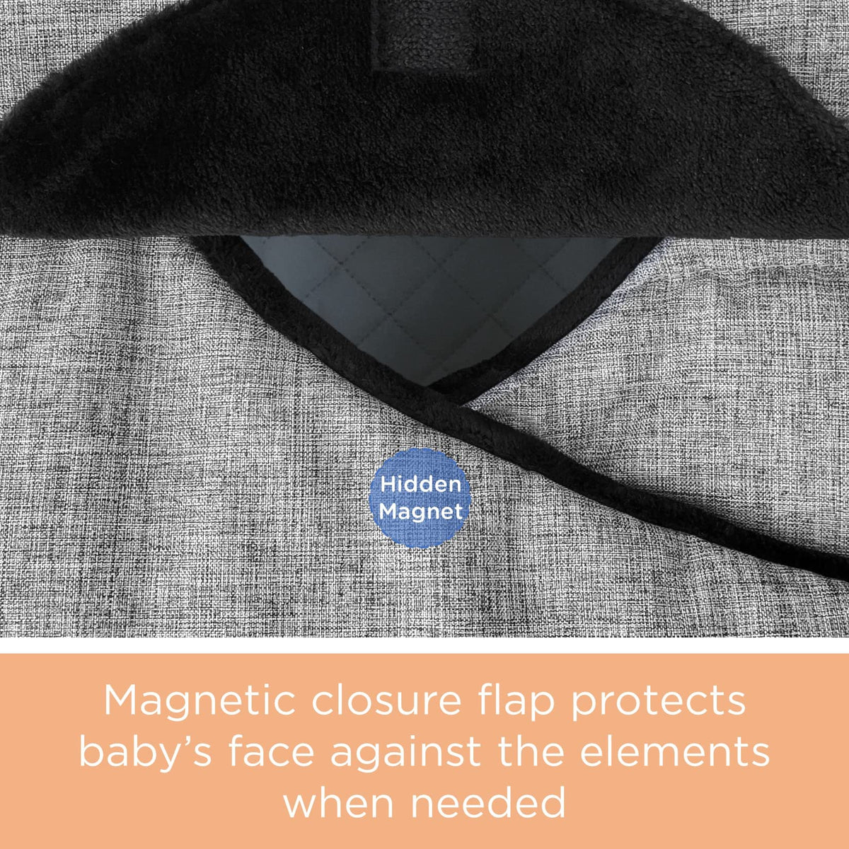 liuliuby Winter Carseat Covers for Baby | Infant Car Seat Cover Baby | Doona Accessories | Warm & Thick Fleece Canopy for Infant & New Born Cold Weather (Black) 🍁 All In One Marketplace Canada