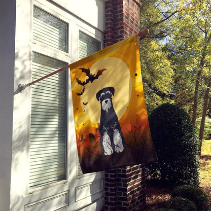 Drapeau de maison en toile Caroline's Treasures BB4300CHF Halloween Schnauzer Standard Noir Gris, Grand, Multicolore