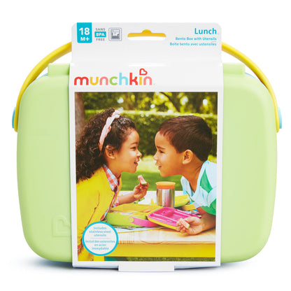 Munchkin Bento Box Toddler Lunch Box, Green