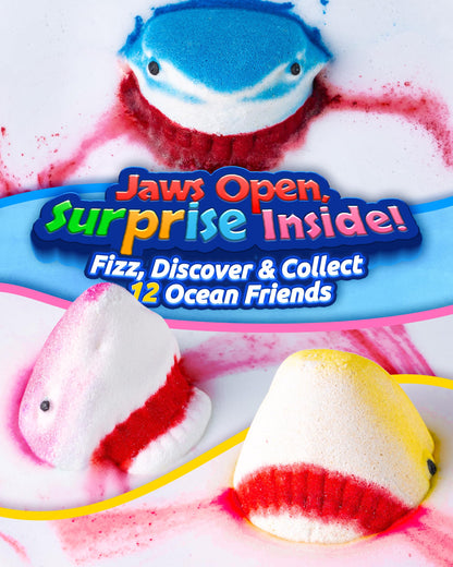 12 Pack Shark Bath Bombs for Kids with Glow-in-The-Dark Ocean Toys Inside 🍁 All In One Marketplace Canada