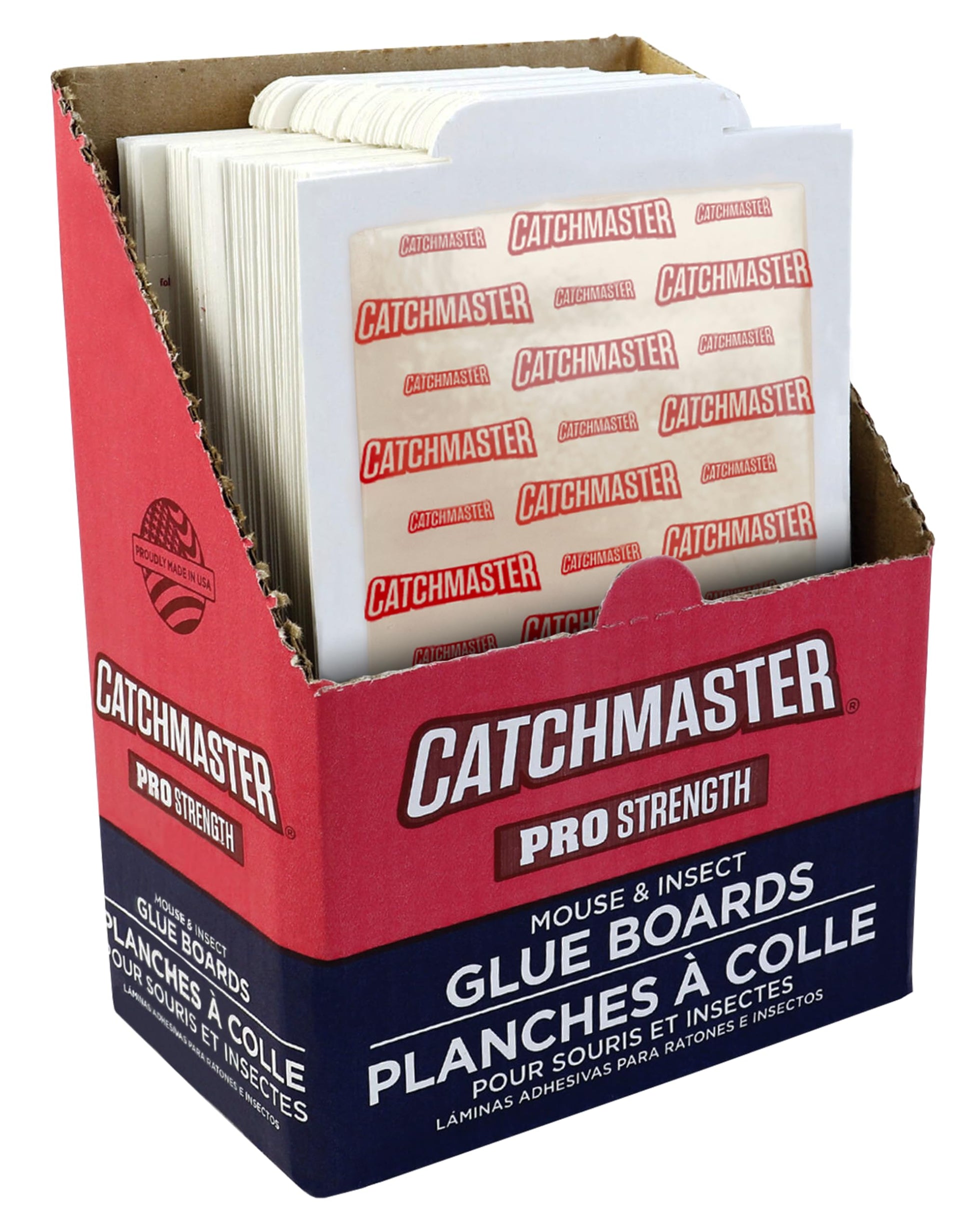 Catchmaster Mouse & Insect Glue Boards 60pk, Mouse Traps Indoor for Home, Adhesive Bug Catcher, Rat & Rodent Sticky Trap, Bulk Glue Traps Used by Pros, Pest Control for Home