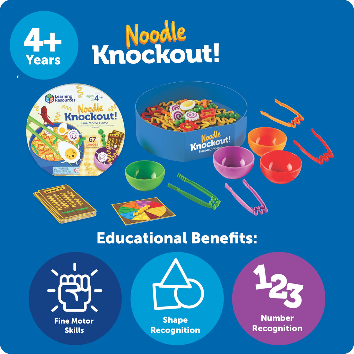 Learning Resources Noodle Knockout Fine Motor Game