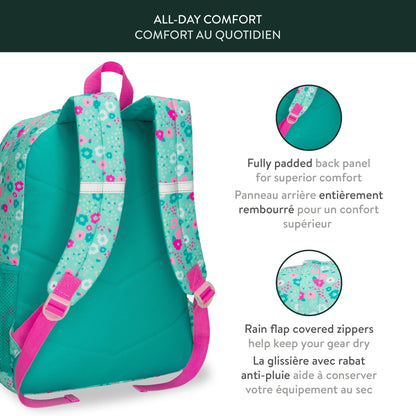 Roots Essential Kids 3-in-1 Backpack Set, Mint, 22.5L