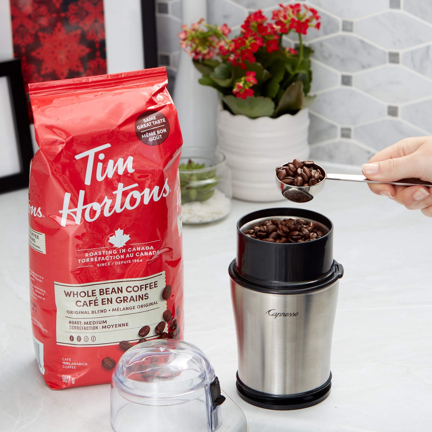 Tim Hortons Original Blend Whole Bean Coffee, 907g