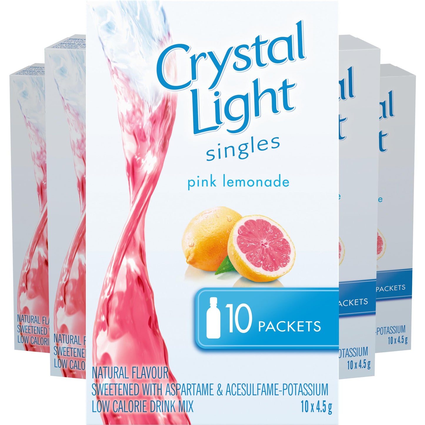 Crystal Light Singles Pink Lemonade Drink Mix Packets