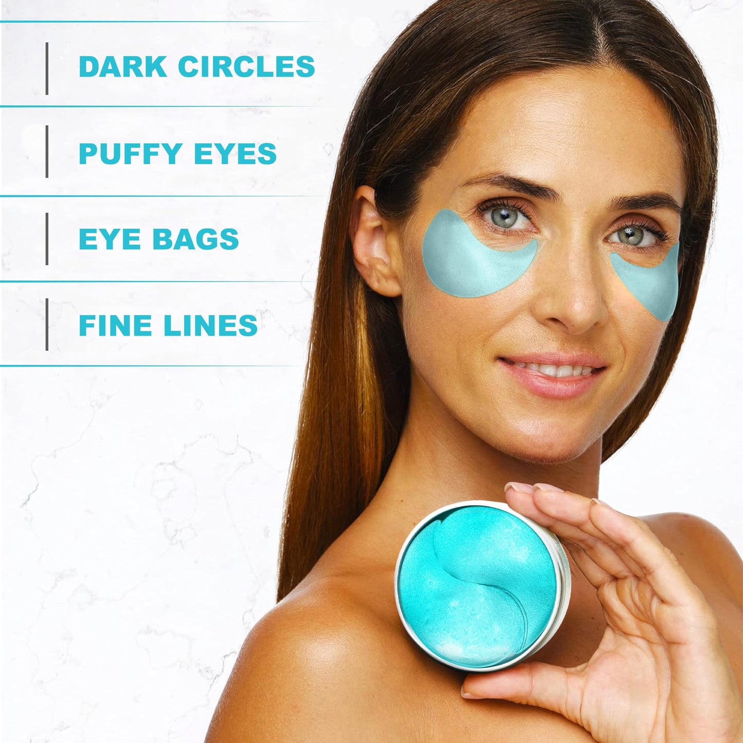 Under Eye Patches For Puffy Eyes And Dark Circles - Retinol Collagen Under Eye Masks - Reduce Wrinkles & Bags - Skin Treatment Pads - Anti Aging Moisturizer Mask For Women Gift - 60 Gel Pads - Available at All In One Marketplace Canada