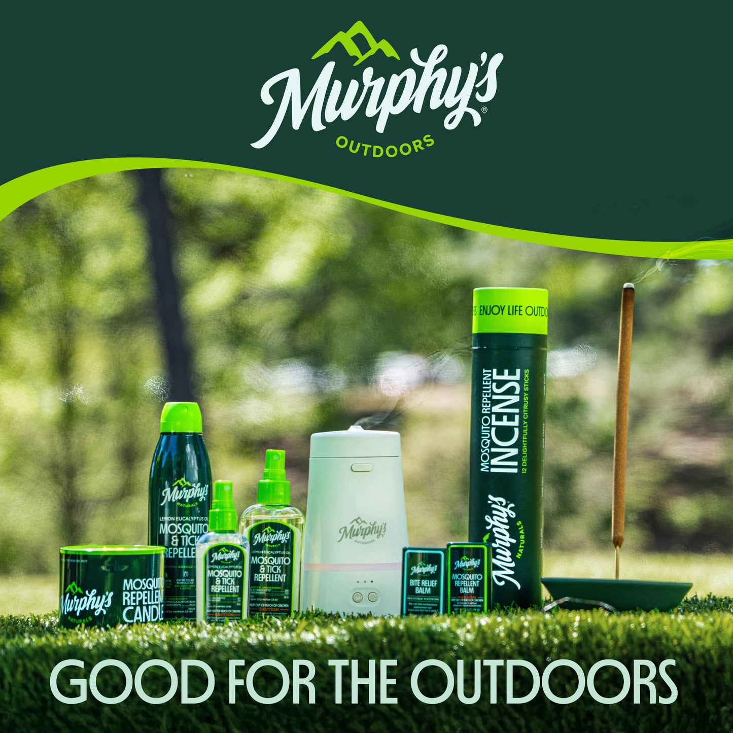 Murphy's Outdoors Mosquito & Tick Bug Repellent Spray, Oil of Lemon Eucalyptus for Skin and Outdoor Gear, 118mL Pump, 2-Pack