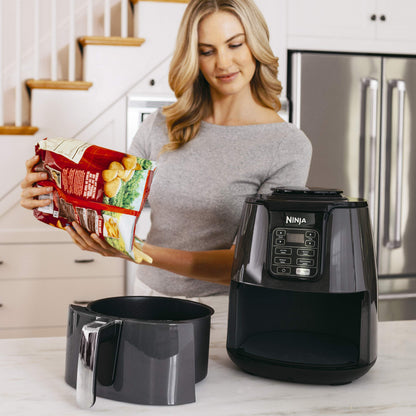 Ninja AF100C Air Fryer, 4-Qt Capacity, Non-Stick, Air Fry, Roast, Reheat, Dehydrate, Charcoal Grey (Canadian Version) - Perfect for Nutritional Cooking with Air Fryer Accessories - Available at All In One Marketplace Canada