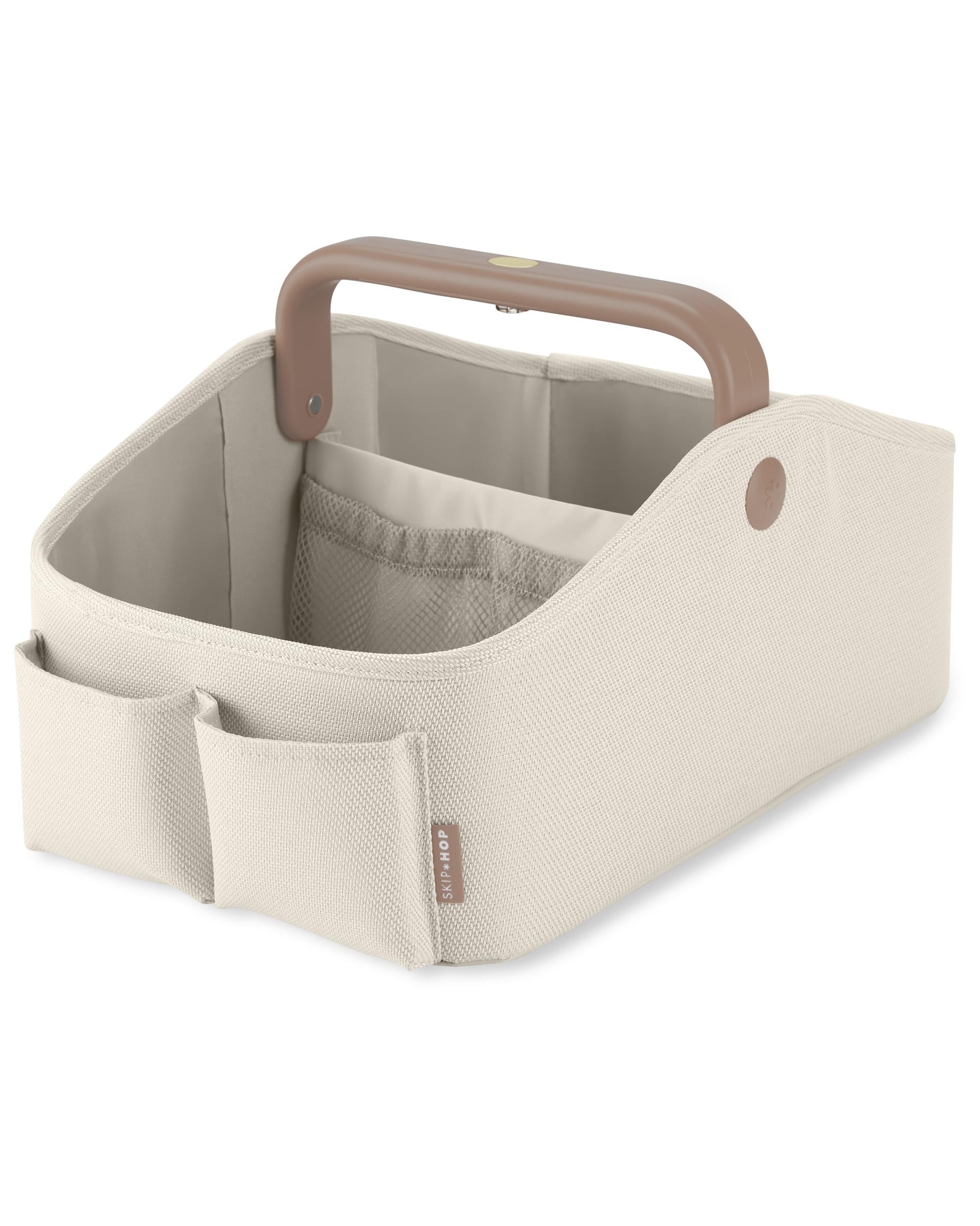 Skip Hop Diaper Caddy Organizer with Touch Sensor Night Light, Nursery Style, Oat Skip Hop