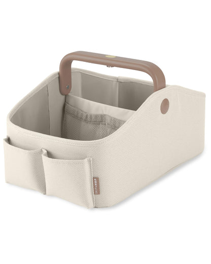Skip Hop Diaper Caddy Organizer with Touch Sensor Night Light, Nursery Style, Oat Skip Hop