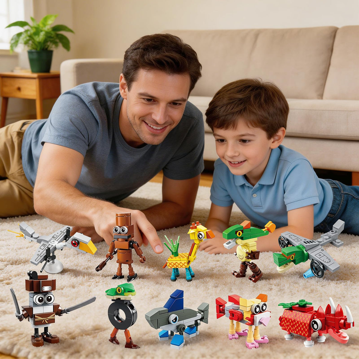 Italian Brainrots Toys Party Favors for Kids 6-8 8-12 Mini Animal Building Block Sets Funny Brainrots Toy Rot Collection Classroom Prizes Goodie Bag Stuffers Return Christmas for Boys 🍁 All In One Marketplace Canada