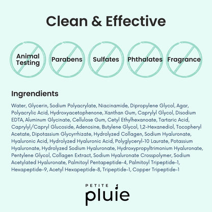 Petite Pluie Overnight Use Advanced Canadian Forehead Smoothing Patches - Premium Hydrogel Non-Sticky Hydration Collagen Face Mask - Superior Adhesion with Extra Large Size for Necklines & Frown Lines Treatment, Made in Korea, 10 Count - Available at All In One Marketplace Canada