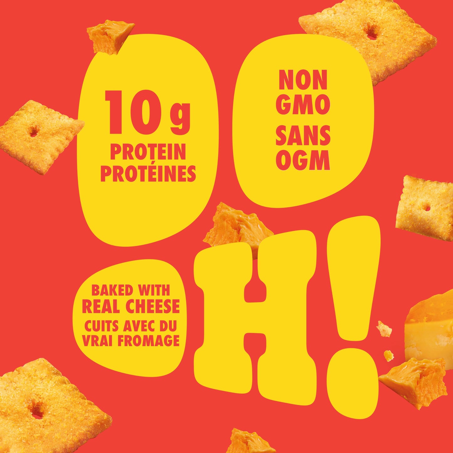 Pure Protein Cheesy Crackers, Cheddar, High Protein Snack, 10G Protein, Pack of 8 Pure Protein