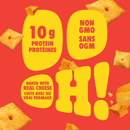 Pure Protein Cheesy Crackers, Cheddar, High Protein Snack, 10G Protein, Pack of 8 Pure Protein
