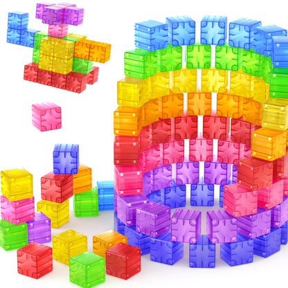 Feoxialy Magnetic Blocks - Clear Magnetic Cubes 1.21 inch, Building Blocks 🍁 All In One Marketplace Canada