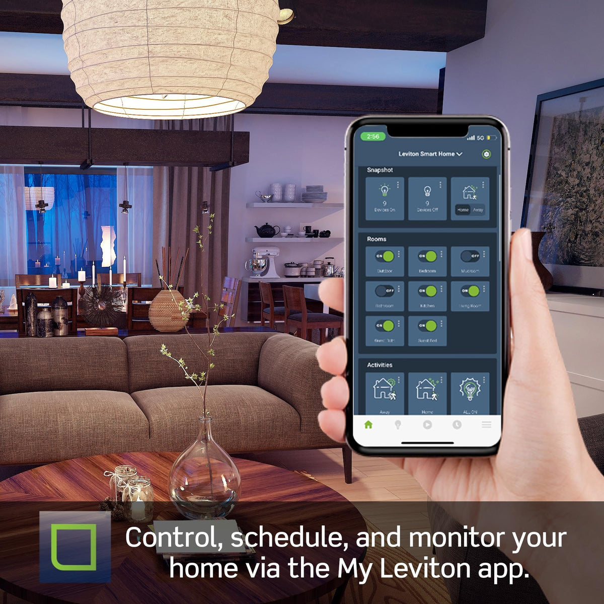 Leviton Decora Smart Switch, Wi-Fi, Works with Matter, Alexa, Google Assistant, Apple Home/Siri & Wired or Wirefree 3-Way, Neutral Wire Required, D315S-1RW, White