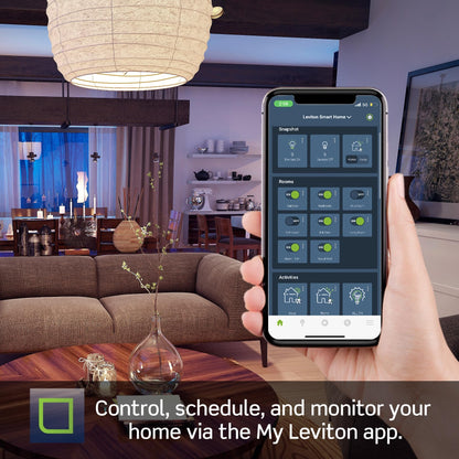 Leviton Decora Smart Switch, Wi-Fi, Works with Matter, Alexa, Google Assistant, Apple Home/Siri & Wired or Wirefree 3-Way, Neutral Wire Required, D315S-1RW, White