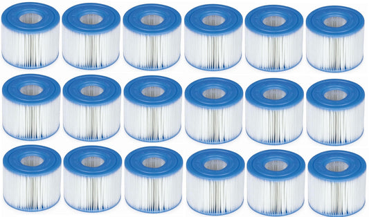 Intex 29011E PureSpa Type S1 Heavy Duty Easy Set Dacron Paper Hot Tub Spa Filter Replacement Cartridge for Various PureSpa Models, 6 Pack - Available at All In One Marketplace Canada