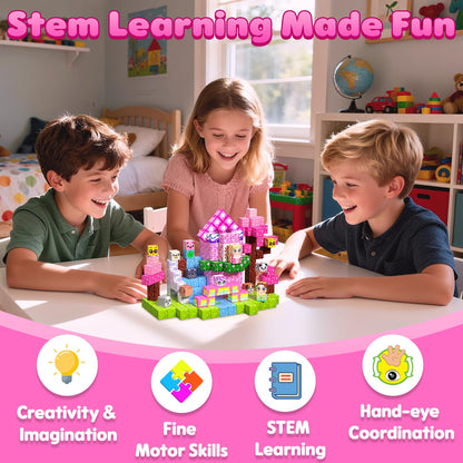 SSAWER Magnetic Blocks, 100PCS Toys Building Blocks Cubes Gifts for Girls 🍁 All In One Marketplace Canada
