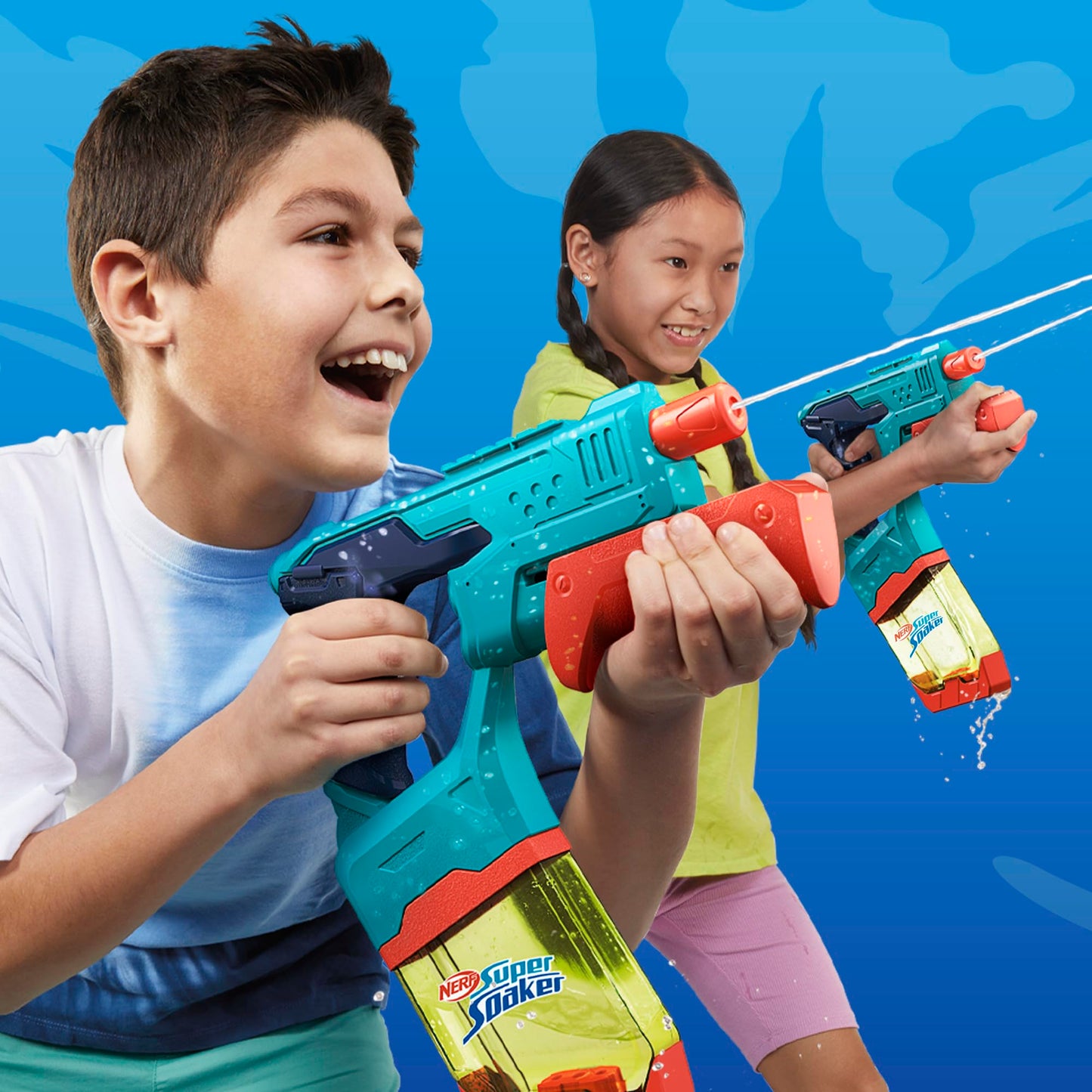 Nerf Super Soaker Dunk-Fill 2-Pack, 2 Water Blasters, Easy Instant Fill Tanks, Just Dunk & Go, 10.1 Fluid Ounce Tanks, Water Toys, Ages 6+ Nerf