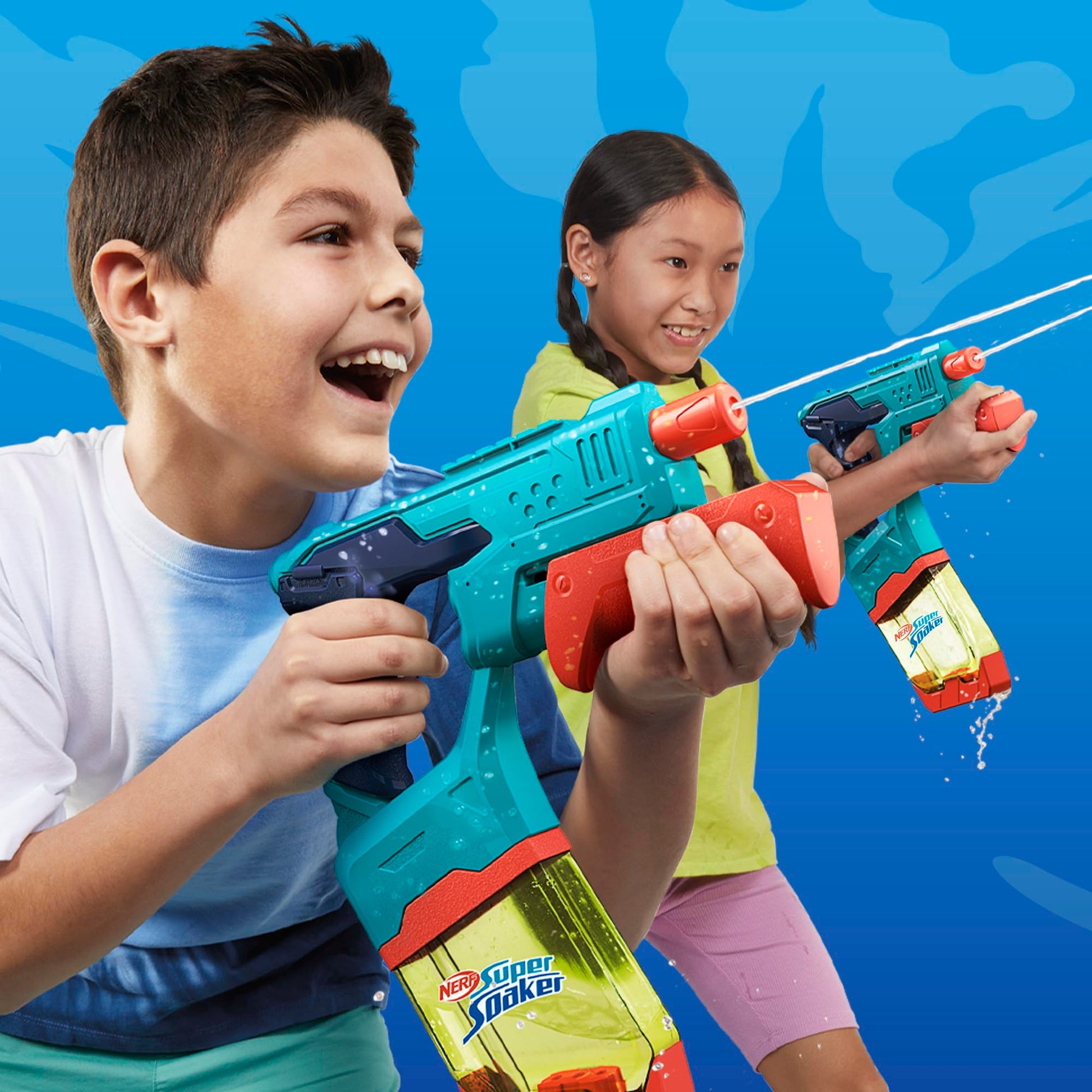 Nerf Super Soaker Dunk-Fill 2-Pack, 2 Water Blasters, Easy Instant Fill Tanks, Just Dunk & Go, 10.1 Fluid Ounce Tanks, Water Toys, Ages 6+ Nerf