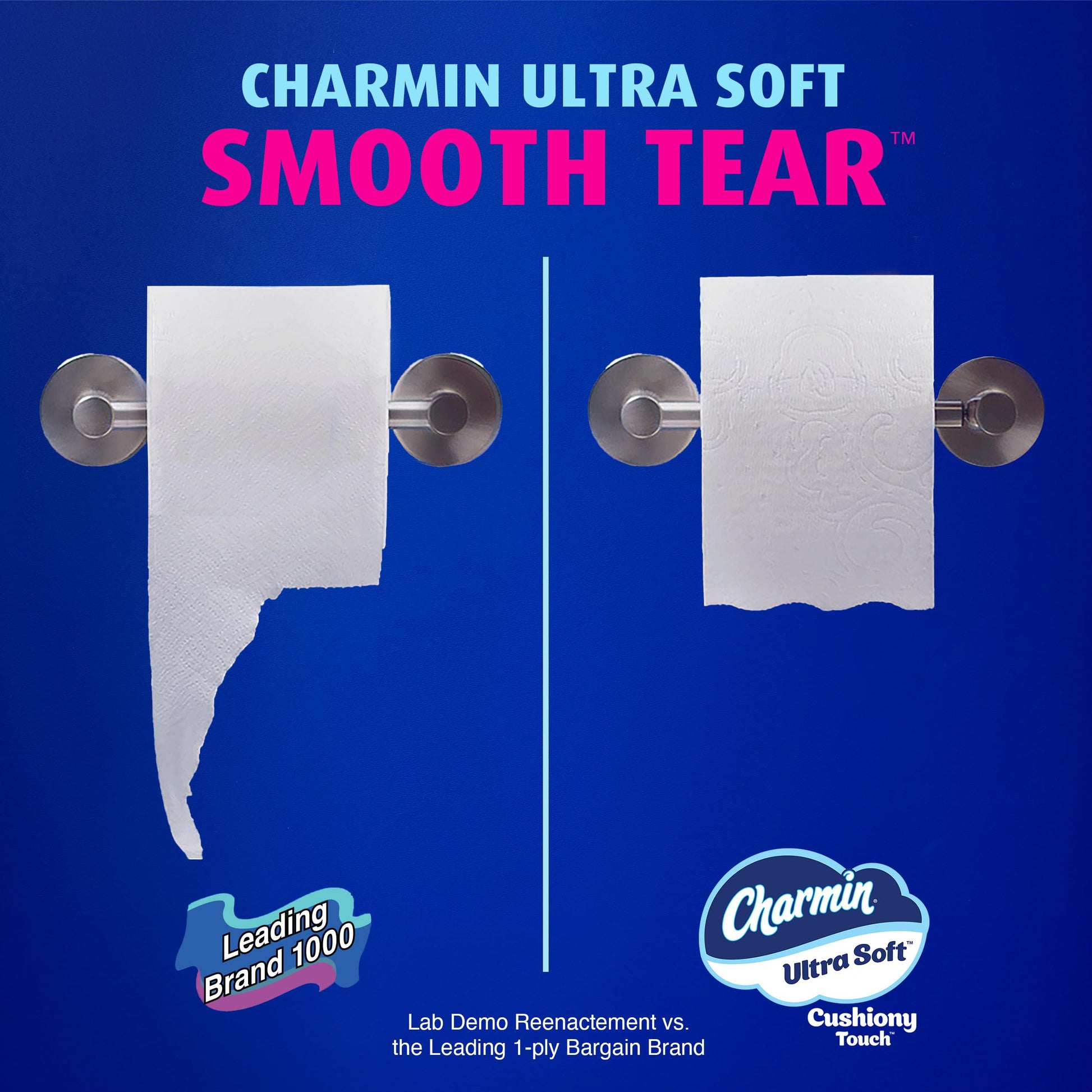 Charmin Toilet Paper Ultra Soft Cushiony Touch, 12 Family Mega XL Rolls = 84 Regular Rolls