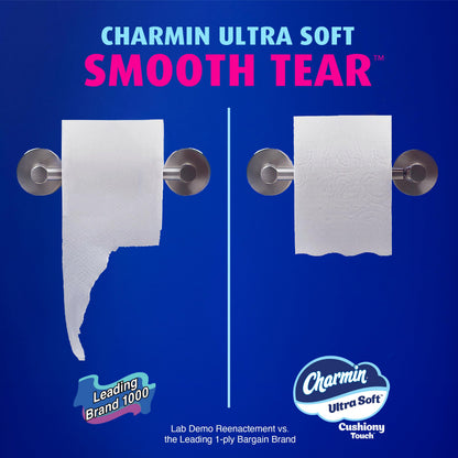 Charmin Toilet Paper Ultra Soft Cushiony Touch, 12 Family Mega XL Rolls = 84 Regular Rolls