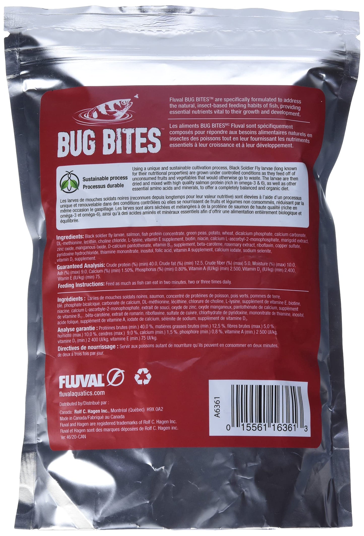 Fluval Bug Bites Cichlid Formula, 5-7 mm Pellets, 450 g Fluval