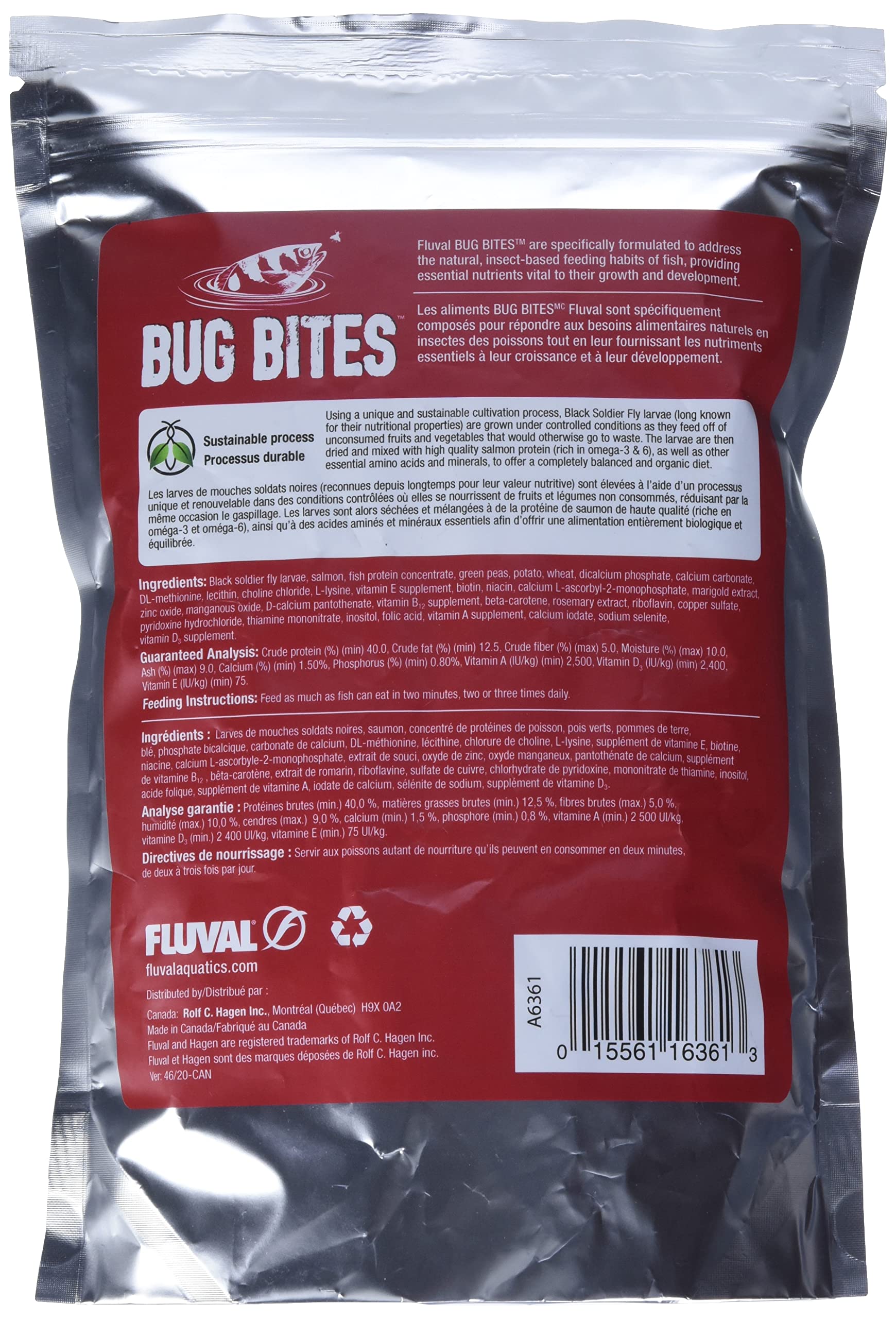 Fluval Bug Bites Cichlid Formula, 5-7 mm Pellets, 450 g Fluval