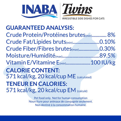 INABA Twins for Cats, Shredded Chicken & Broth Gelée Side Dish/Topper Cups with Green Tea Extract, 34.8 Grams per Serving, 12 Servings, Tuna & Chicken with Scallop Recipe 🍁 All In One Marketplace Canada