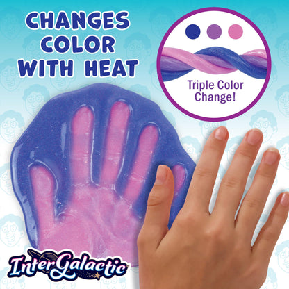 Crazy Aaron's Intergalactic Triple Color Changing Thinking Putty - 4" Tin Stress and Anxiety Reducing - Non-Toxic Sensory Play Putty - Never Dries Out - Creative Toy for Kids and Grown ups Crazy Aaron's