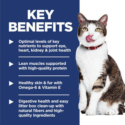 Hill's Science Diet Senior 11+ Indoor Chicken Recipe Dry Cat Food 3.17 kg Bag Hill's Science Diet