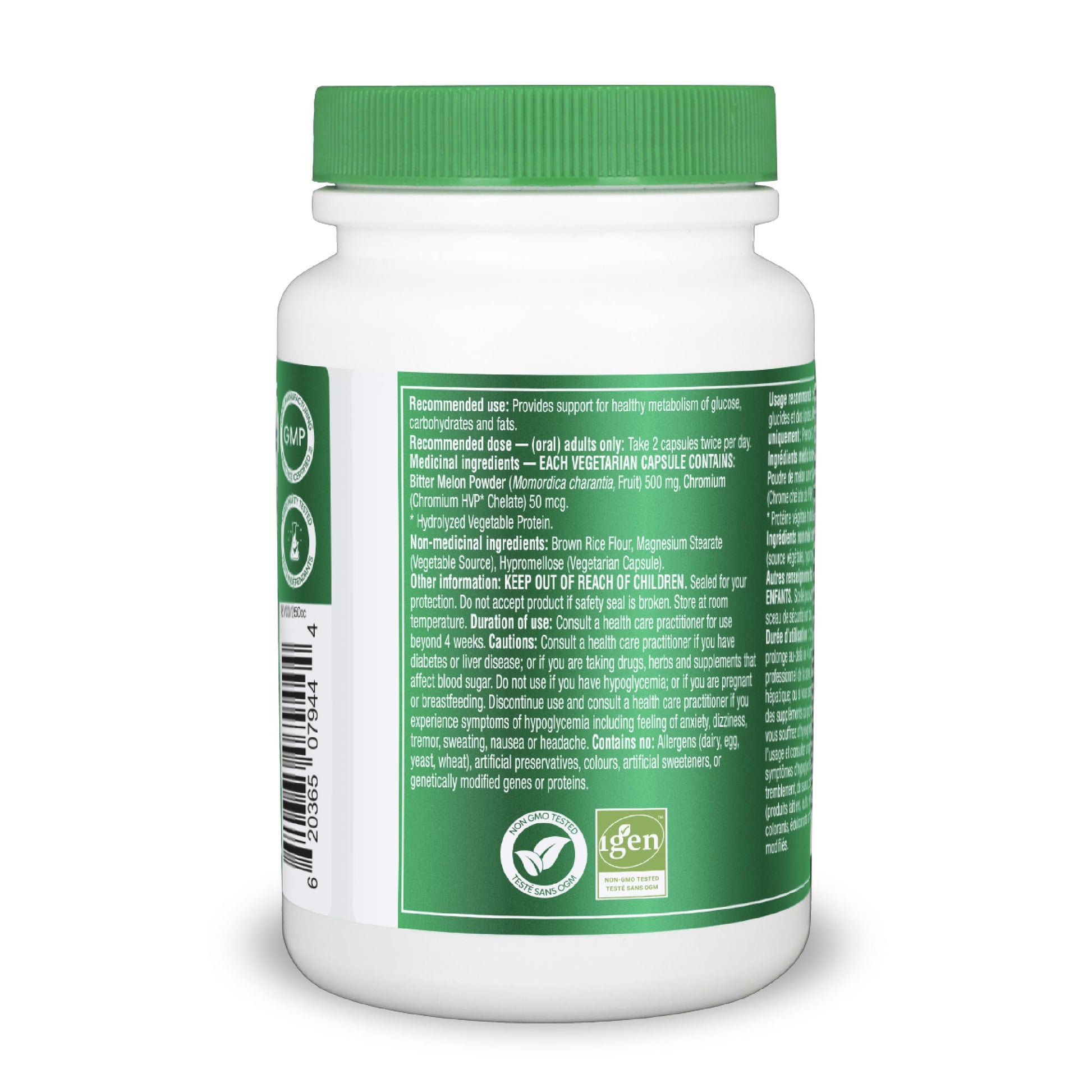 Organika Canadian-Made Blood Sugar Control Bonus Size- Chromium and Bitter Melon, 150 vcaps Blood Sugar Control Bonus Size- Chromium and Bitter Melon, 150 vcaps - Available at All In One Marketplace Canada