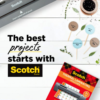 Scotch Thermal Laminating Pouches, 8.97 in x 11.45 in Laminating Sheets, 5-Mil Thick, 50 Pouches - Available at All In One Marketplace Canada