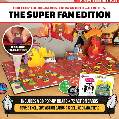 Exploding Kittens The Board Game Superfan, 2-6 Players, Age 7+ Exploding Kittens