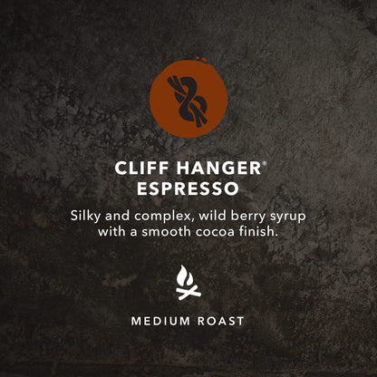 Kicking Horse Coffee - Cliff Hanger Espresso, Whole Bean 100% Arabica Coffee | Medium Roast | All Organic & Fairtrade | 850 g