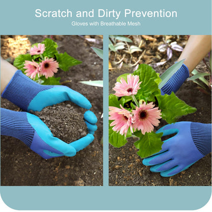 Kynup Gardening Tools 7-Piece, Heavy Duty Garden Tools Set with Non-Slip Ergonomic Handle, Repotting Mat, Rust-Proof, Gardening Hand Tools with Handbags and Gloves, Gardening Gifts for Women and Men - Available at All In One Marketplace Canada