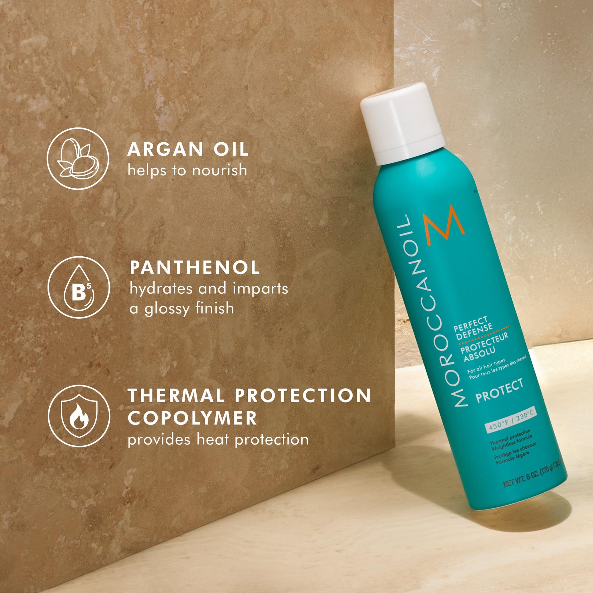Moroccanoil Perfect Defense Heat Protectant, 6 Fl Oz