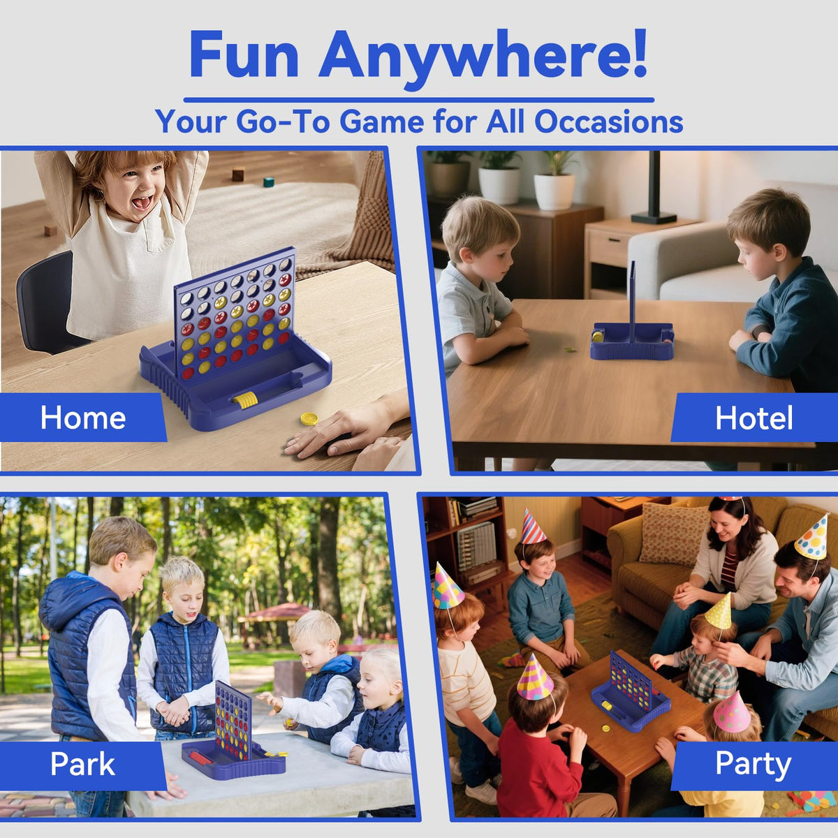 Pup Go 4 in a Row Game, Strategy Board Games, Connect & Win Four in a Line 🍁 All In One Marketplace Canada