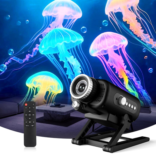 AIRIVO 3D Galaxy Projector, 3D Dynamic Night Light Projector with 60 3D Scenes, Ocean Projector with Bluetooth Speaker, Star Projector for Room Decor, for Kids, Adults, Christmas Holiday Gift, Black 🍁 All In One Marketplace Canada