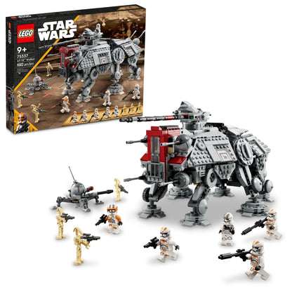 LEGO Star Wars at-TE Walker 75337 Poseable Toy, Revenge of The Sith Set, Gift for Kids with 3 212th Clone Troopers, Dwarf Spider & Battle Droid Figures LEGO