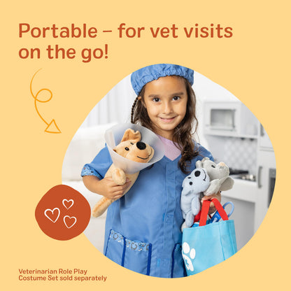Melissa & Doug Examine and Treat Pet Vet Play Set, 24-Piece Animal Doctor Playset with Dog & Cat Plushies, Pet Doctor Kit & Accessories, Preschool Toys for Girls & Boys Ages 3+ Melissa & Doug
