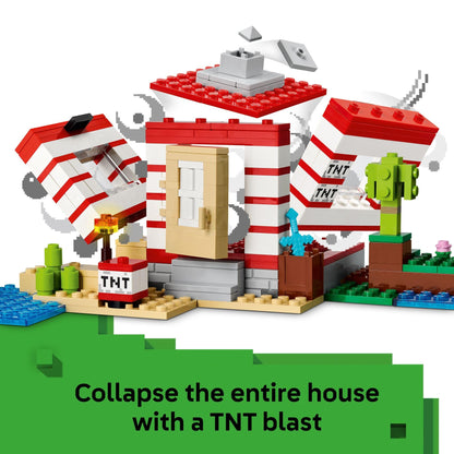 LEGO Minecraft The TNT Jungle House Kids Toy for Pretend Play - Collectible Minecraft Toy - Building Set for Boys and Girls 8+ - Gift Idea for Birthdays and Video Game Fans - 21275 LEGO
